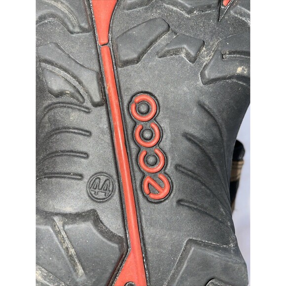 Ecco Men’s Strappy Sandals Sz 44 U.S. 11 M Brown Leather Hook & Loop Athleisure - Picture 3 of 12